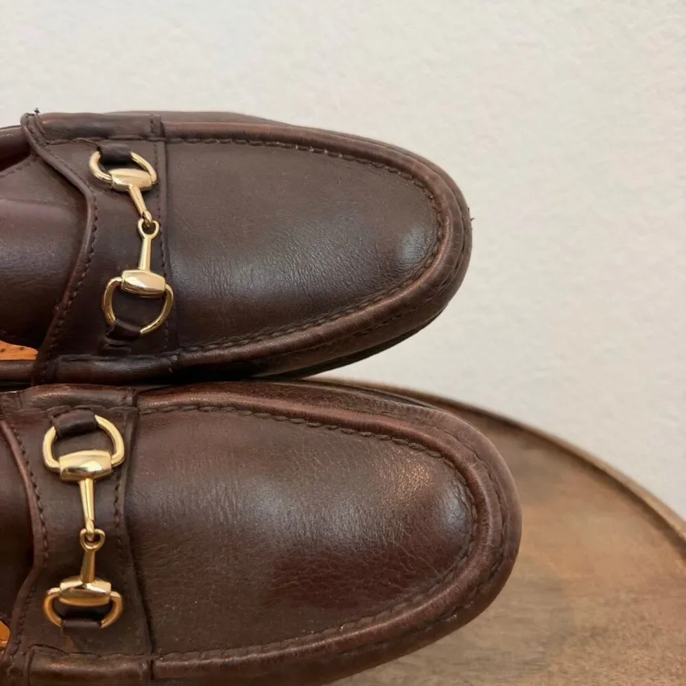 Alden Cape Cod Collection Brown Leather Horse Bit Slip-On Loafer Men's Size 10